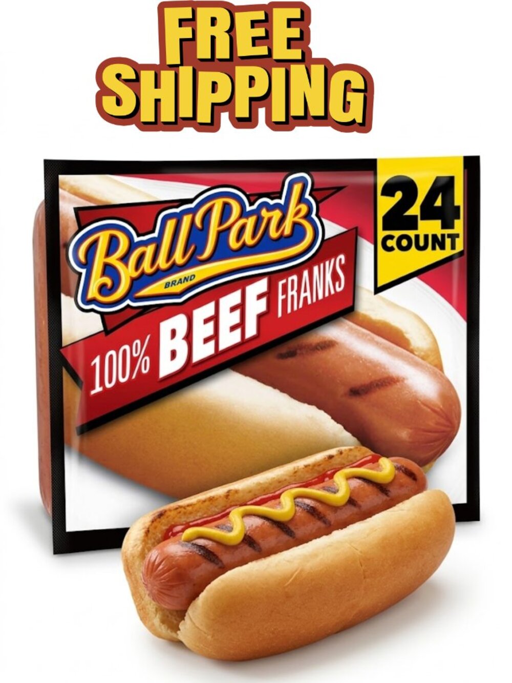Ball Park Beef Franks 24 Ct Hot Dogs